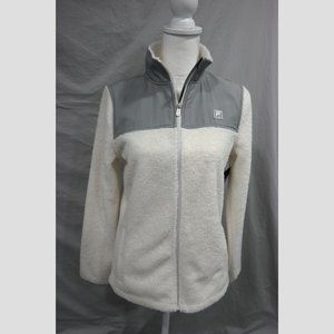 Fila Sport Women's Small White Fleece Full-zip Jacket